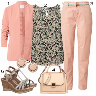 outfit mit Bež/Roza/Modra/Oranžna ESPRIT "Tvoj cool outfit"