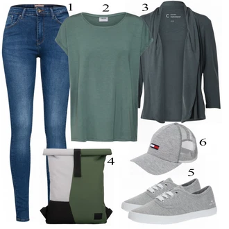 Outfit s Modrá Opus "Outfit pro každý den"