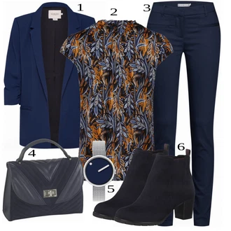 Outfit s Černá Kozačka MARCO TOZZI "Elegantní vzhled"