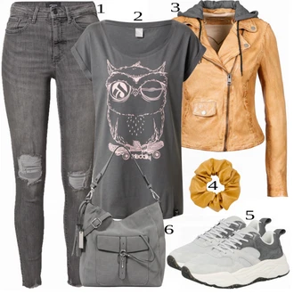 Outfit s Šedá Teniska SCOTCH & SODA "Cool každodenní outfit"