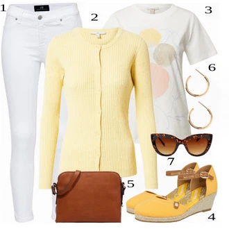 outfit mit Rumena Čevlj Sandali Dockers by Gerli "Tvoj cool outfit"