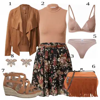 Outfit sa Crna Suknja About You "Tvoj otmjeni outfit"