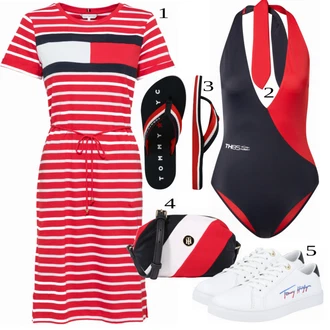 Outfit s Modrá Tommy Hilfiger Underwear "Cool outfity na volný čas"