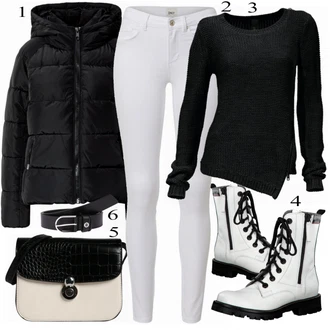 Outfit sa Crna Traper Jakna VERO MODA "Zimski Outfit"