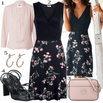 Ke kolenům Viskóza Outfit s Růžová/Tmavě modrá/Červená Letní Šaty/Šaty Fit & Flare/Společenské šaty pro hosta/Šaty Do Áčka/Žerzejové Šaty/Šaty S Potiskem/Zavinovací Šaty/Šaty Bez Rukávů BEACH TIME "Letní oblečení"