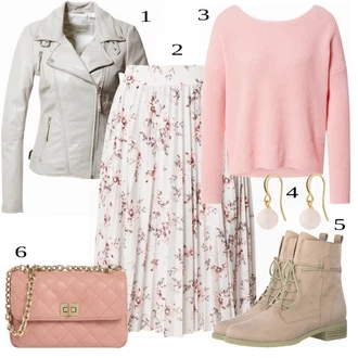 Outfit s Béžová Kozačka MARCO TOZZI "Outfity pro každý den"