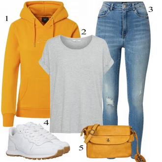 outfit mit Kavbojke VERO MODA "Oblačila za vsak dan"