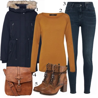 Outfit s Červená Šněrovací bota/Zimní bota/Nízká bota na podpatku Mustang "Sweatshirt"
