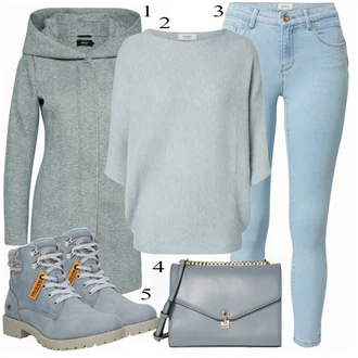 Outfit sa Siva Čizmica Dockers by Gerli "Idealno za jesen"