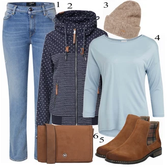 outfit mit Modra/Turkizna Kavbojke Replay "Zimska outfit"