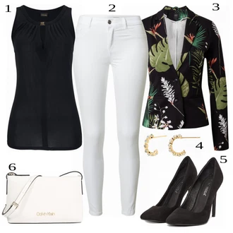 Outfit s Modrá Bota Na Podpatku VERO MODA "Perfektní vzhled pro kancelář"