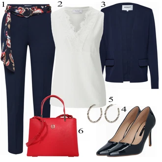 Outfit s Modrá Bota Na Podpatku Dorothy Perkins "Perfektní Outfit Pro Práci"