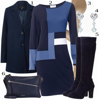 Outfity pro práci s Béžová Punčocháče Falke "Perfektní Outfit pro práci"