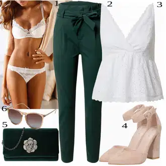 Outfit s Bílá/Růžová/Krémová Kožené bundy pro muže/Podprsenka Bez Kostic/Podprsenka Balconette/Průsvitná podprsenka a podprsenka s kosticí/Podprsenka s kosticemi/Pánské boty ve velikosti 11/Měkká podprsenka/Bralette/Krajková podprsenka S.Oliver "Perfektní Outfit Pro Práci"