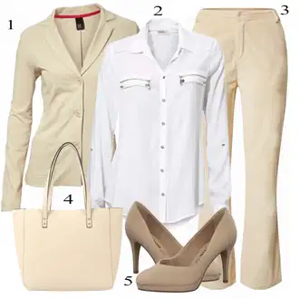 Outfit sa Siva/Pink/Bež/Plava Hlače Pepe Jeans "Pravi Outfit za Ured"