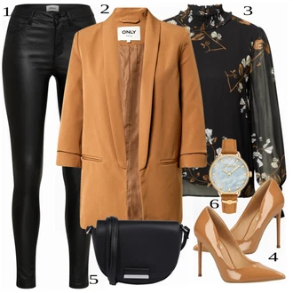outfit mit Rjava Women's Boleros and Ponchos Only "Popolna obleka za službo"