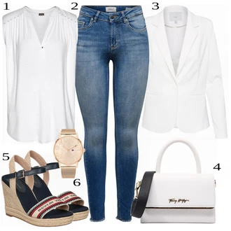 Outfit s Černá Doplňek/Dlouhý Zimní Kabát/Dlouhé Šaty/Dlouhá tylová sukně/Taška Tommy Hilfiger "Perfektní outfit do kanceláře"