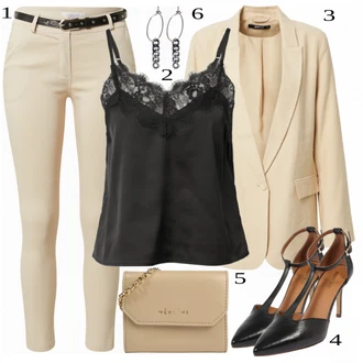 outfit mit Roza/Bež/Modra Women's Boleros and Ponchos Gina Tricot "Tvoj cool outfit"