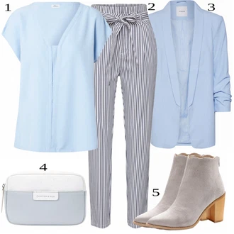 Čtvrtinový rukáv Outfit s Halenka S.Oliver Black Label "Elegantní vzhled"