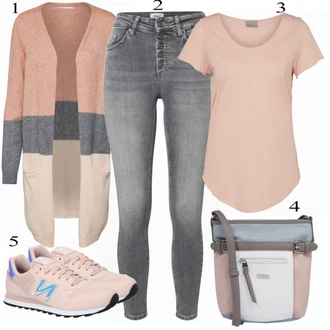 Outfit s Béžová Teniska New Balance "Přesně pro jaro"