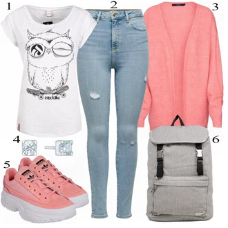 Outfit s Batoh Forvert "Přesně pro jaro"