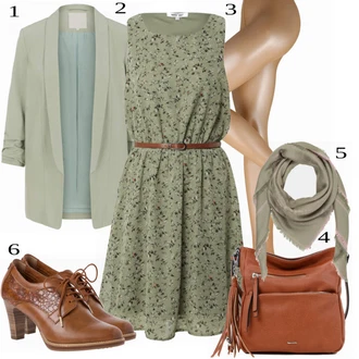 outfit mit Bež Nogavica & Hlačna nogavica Hlačna nogavica Falke "Popolno za pomlad"