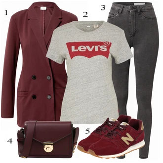 Outfit sa Crvena Tenisica New Balance "Savršeno za proljeće"