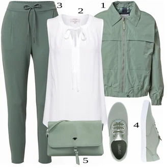 outfit mit Bela Top Cream "Tvoj cool outfit"