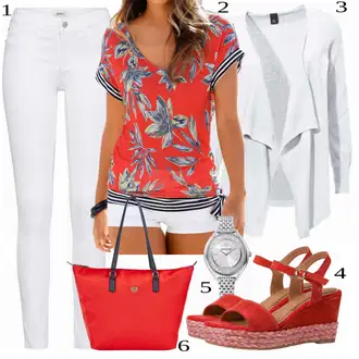 Moderní Outfit s Bílá/Hnědá/Černá Džín s Širokou Nohavicí/Dámské Džíny s Délkou 7/8/Zvonové Džíny/Zkrácené Džíny/Formální Košile/Džíny Culottes/Plisované Džíny Only "Perfektní na jaro"Look: Styl, Cool, Francouzské, Italský, Námořní, Moderní, Mom, Krásný, Španělské, Western, Old Money, 70tá léta