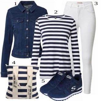 outfit mit Črna Superga Skechers "Tvoj cool outfit"