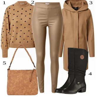 Outfit s Černá Zimní Kozačka/Dlouhá Kozačka/Bota se širokým nohavici/Klasická Kozačka/Plochá Kozačka nad koleno/Nepromokavá Kozačka/Jezdecká Bota Rieker "Skvělé pro podzim"