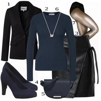 Outfit sa Plava Salonka & Visoki Pet MARCO TOZZI "Savršeno za jesen"