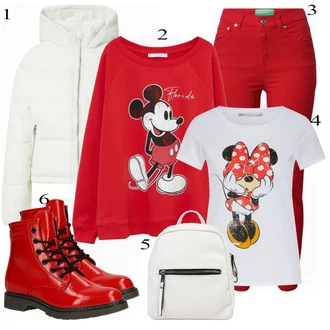 Outfit s Červená Kozačka Tom Tailor "Skvělé pro podzim"