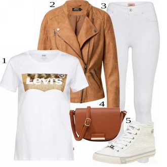 Outfit sa Siva Tenisica Mustang "Tvoj otmjeni outfit"