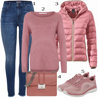 outfit mit Bež Superga Skechers "1"