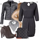 Slim fit kožené bundy outfity image