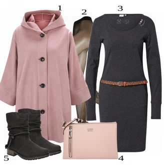 outfit mit Črna Obleka Ragwear "Popolna za jesen"