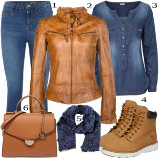 outfit mit Rjava Škorenj Timberland "1"