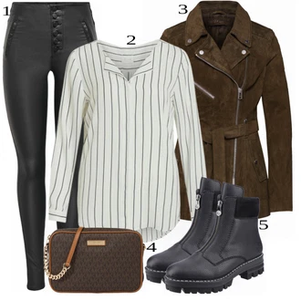 outfit mit Črna Škorenj Rieker "1"
