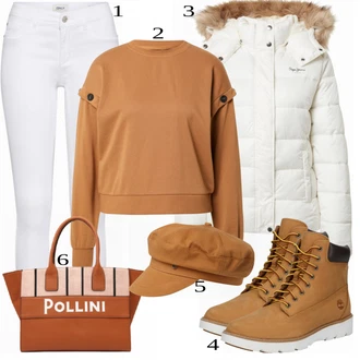 outfit mit Rjava Škorenj Timberland "1"