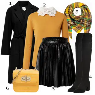 Outfit sa Žuta Pletenina MOLLY BRACKEN "Tvoj otmjeni outfit"