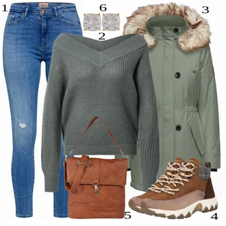 outfit mit Bela Dežna Jakna Only "1"