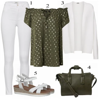Outfit s Šedá Drykorn "Skvělé pro léto"