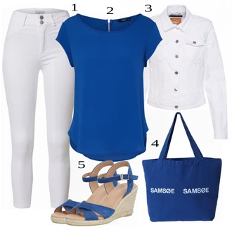 Outfit s Šedá/Krémová/Bílá/Světle šedá Džínové Bund/Krátký Bund/Letní Bund/Košilová bunda/Krátký Bund/Krátké Džínové Bundičky Only "Skvělé pro léto"