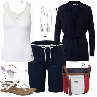 Outfit s Vícebarevný/Černá Košile Only "Skvělé pro léto"