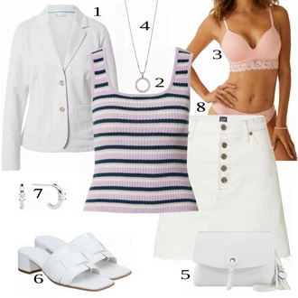 outfit mit Siva Priložnostni Vrh Edited "Tvoj cool outfit"