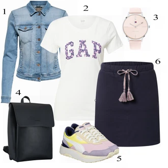 outfit mit Modra/Turkizna Denim Jakna Only "Tvoj cool outfit"