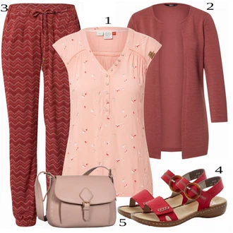 outfit mit Rdeča/Rjava Jopica Only "Tvoj cool outfit"