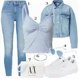 Bijeli Armani Exchange Outfiti image