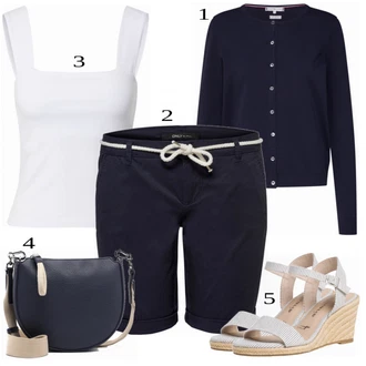 outfit mit Mešane barve/Črna Majica Only "Tvoj cool outfit"